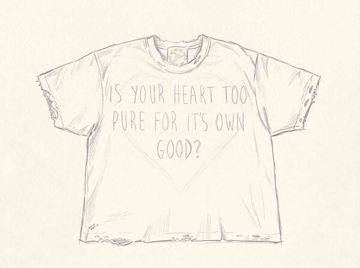 Pure "Peace" Tee — pencil study
